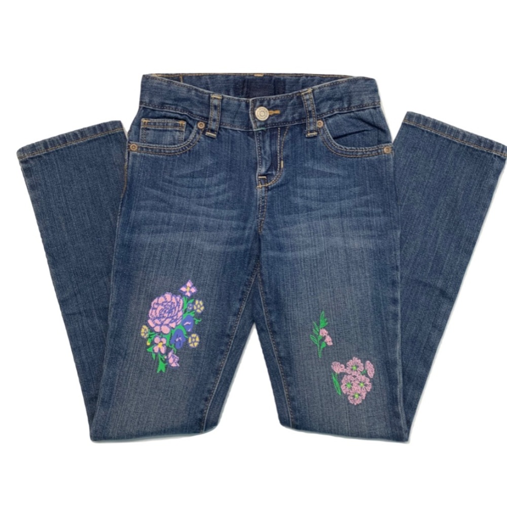 SALE Old Navy Five Pocket Flower Print Jeans